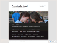 Tablet Screenshot of preparingforisrael.wordpress.com