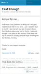 Mobile Screenshot of fastenough.wordpress.com