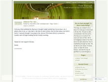 Tablet Screenshot of fastenough.wordpress.com