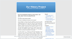 Desktop Screenshot of ourhistoryproject.wordpress.com