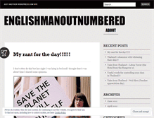 Tablet Screenshot of englishmanoutnumbered.wordpress.com