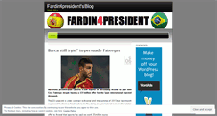 Desktop Screenshot of fardin4president.wordpress.com