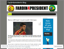 Tablet Screenshot of fardin4president.wordpress.com