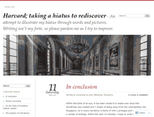 Tablet Screenshot of davidharvardhiatus.wordpress.com