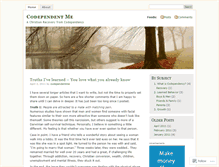 Tablet Screenshot of codependentme.wordpress.com