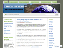 Tablet Screenshot of canalvecinalancud.wordpress.com