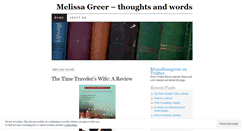 Desktop Screenshot of msmelissagreer.wordpress.com