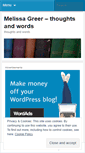 Mobile Screenshot of msmelissagreer.wordpress.com