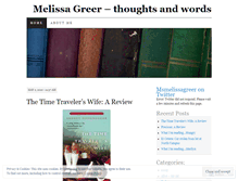 Tablet Screenshot of msmelissagreer.wordpress.com