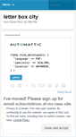 Mobile Screenshot of letterboxcity.wordpress.com