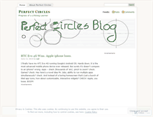 Tablet Screenshot of perfectcirclesblog.wordpress.com