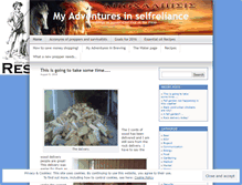 Tablet Screenshot of myadventuresinselfreliance.wordpress.com