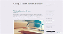 Desktop Screenshot of cowgirlsenseandsensibility.wordpress.com