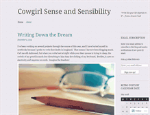Tablet Screenshot of cowgirlsenseandsensibility.wordpress.com