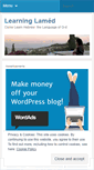 Mobile Screenshot of learninglamed.wordpress.com