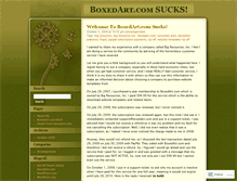 Tablet Screenshot of boxedartsucks.wordpress.com