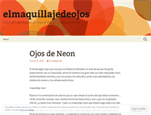 Tablet Screenshot of elmaquillajedeojos.wordpress.com