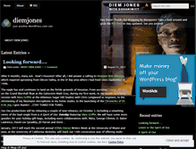 Tablet Screenshot of diemjones.wordpress.com