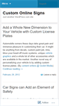Mobile Screenshot of customonlinesigns.wordpress.com