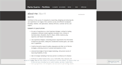 Desktop Screenshot of guerramarta.wordpress.com