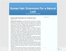 Tablet Screenshot of humanhairextension.wordpress.com