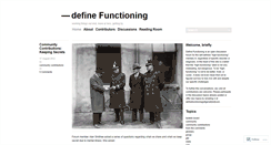 Desktop Screenshot of definefunctioning.wordpress.com