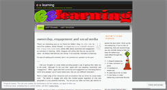 Desktop Screenshot of eelearning.wordpress.com