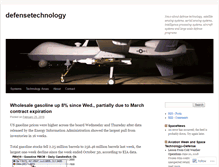 Tablet Screenshot of defensetechnology.wordpress.com