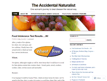 Tablet Screenshot of accidentalnaturalist.wordpress.com