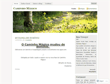 Tablet Screenshot of caminhomagico.wordpress.com