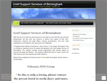 Tablet Screenshot of griefsupportservicesbirmingham.wordpress.com