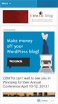 Mobile Screenshot of cbmtg.wordpress.com