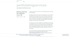 Desktop Screenshot of perthdatingservices.wordpress.com