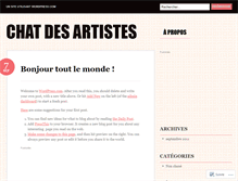 Tablet Screenshot of chatdesartistes.wordpress.com