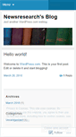 Mobile Screenshot of newsresearch.wordpress.com