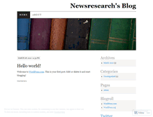 Tablet Screenshot of newsresearch.wordpress.com