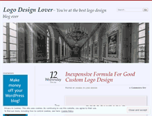 Tablet Screenshot of logodesignlover.wordpress.com