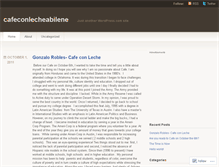 Tablet Screenshot of cafeconlecheabilene.wordpress.com