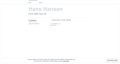 Desktop Screenshot of hansbloghansen.wordpress.com