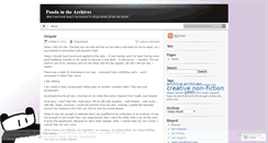 Desktop Screenshot of pandainthearchives.wordpress.com