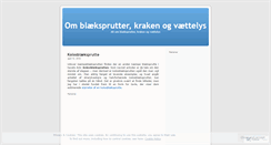 Desktop Screenshot of blaeksprutte.wordpress.com