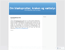 Tablet Screenshot of blaeksprutte.wordpress.com