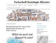 Tablet Screenshot of fssoziologie.wordpress.com