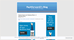 Desktop Screenshot of payitforward2.wordpress.com
