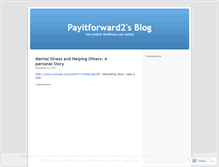 Tablet Screenshot of payitforward2.wordpress.com