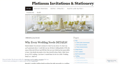 Desktop Screenshot of platinvites.wordpress.com