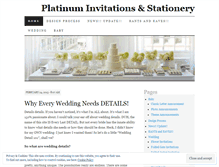 Tablet Screenshot of platinvites.wordpress.com