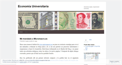 Desktop Screenshot of economiauniversitaria.wordpress.com