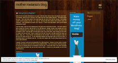 Desktop Screenshot of mothermelania.wordpress.com