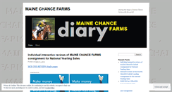 Desktop Screenshot of mainechancefarms.wordpress.com